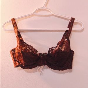 Lacy Bra with Green Detailing